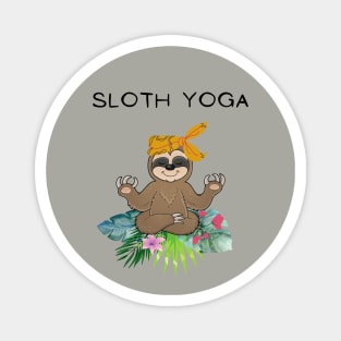 Sloth yoga Magnet